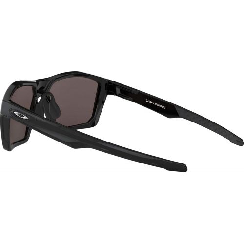 오클리 Oakley Mens Targetline (a) Polarized Iridium Square Sunglasses, Polished Black, 58.0 mm