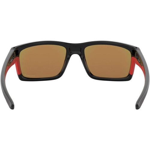 오클리 Oakley Mens Mainlink XL Sunglasses,OS,Polished Black/Prizm Ruby Polarized