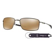 Oakley Square Wire OO4075 Sunglasses For Men+BUNDLE with Oakley Accessory Leash Kit