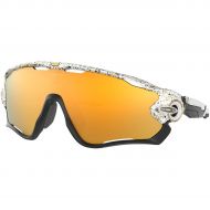 Oakley Mens Jawbreaker Sunglasses,OS,Splatter White/24k Iridium