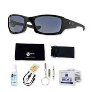 Oakley Fives Squared OO9238 Sunglasses Bundle with original case, and accessories (6 items)