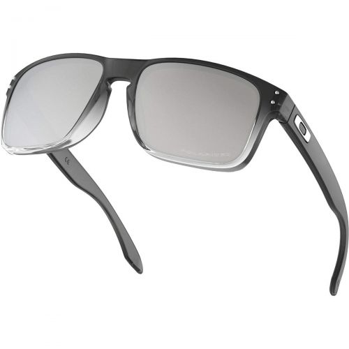 오클리 Oakley Mens Holbrook Polarized Rectangular Sunglasses,Polished Black Frame/Grey Lens,one size