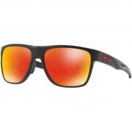 Oakley Mens Crossrange XL Non-Polarized Iridium Square Sunglasses, Matte Black, 58.0 mm