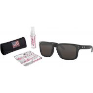 Oakley Holbrook Sunglasses with USA Flag Lens Cleaning Kit