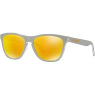 Oakley Mens Frogskins (a) Non-Polarized Iridium Rectangular Sunglasses, CHECKBOX SILVER, 54.5 mm