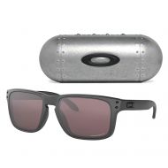 Oakley Mens Holbrook Sunglasses (Steel/Prizm Daily Polarized, One Size) Metal Vault Sunglass Case (Silver)
