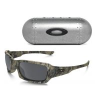 Oakley Fives Squared Sunglasses (Desolve Bare Camo) Large Metal Vault Case (Silver)