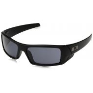 Oakley Mens Gascan Rectangular Sunglasses, Matte Black /Grey, 60mm
