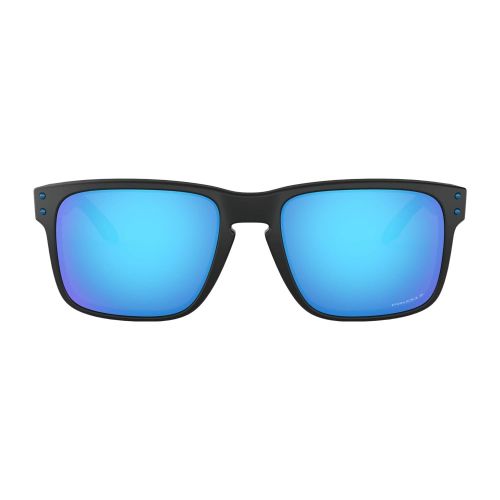 오클리 Oakley Holbrook Sunglasses (Matte Black Prizmatic Frame, Prizm Sapphire Polarized Lens) with Country Flag Microbag