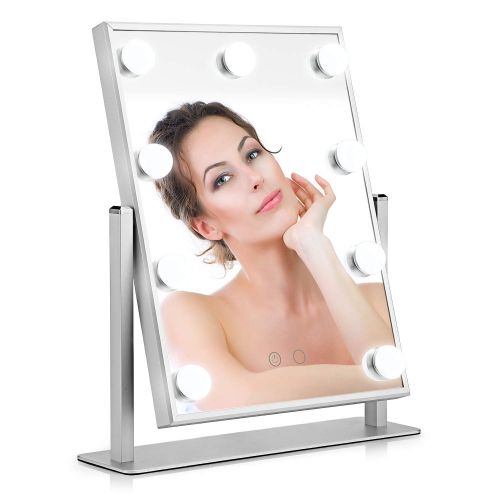  Hollywood Makeup Vanity Mirror with Lights - Oakome Lighted Mirrors with Touch Cotrol and...