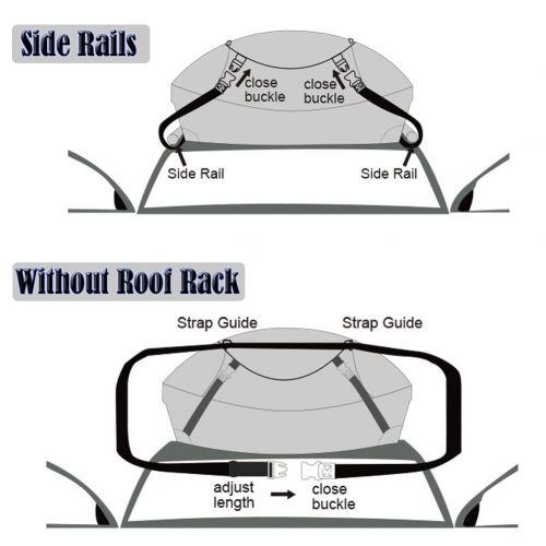  Oanon Car Top Carrier 15 Cubic Feet Waterproof Roof Top Cargo Bag Fit for The Outdoor Elements