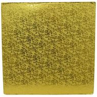 Oasis Supply Square Cake Drum, 22-Inch, Gold Foil