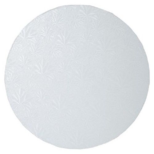  Oasis Supply Round Cake Drum, 8-Inch, White Foil