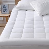 [아마존 핫딜]  [아마존핫딜]Oaskys oaskys King Mattress Pad Cover Cooling Mattress Topper Cotton Top Pillow Top with Down Alternative Fill (8-21”Fitted Deep Pocket King Size)