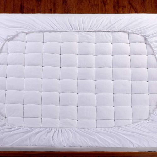  [아마존 핫딜]  [아마존핫딜]Oaskys oaskys King Mattress Pad Cover Cooling Mattress Topper Cotton Top Pillow Top with Down Alternative Fill (8-21”Fitted Deep Pocket King Size)