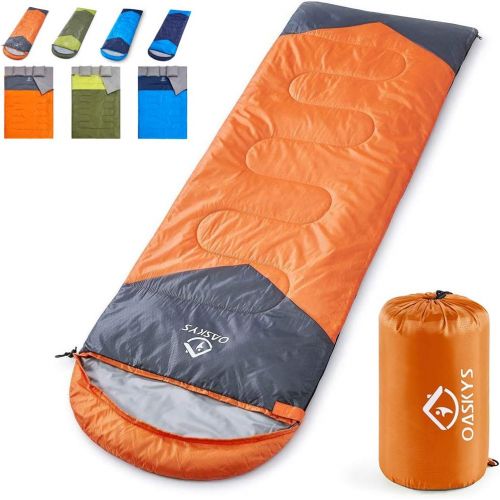  [아마존핫딜][아마존 핫딜] Oaskys oaskys Camping Sleeping Bag - 3 Season Warm & Cool Weather - Summer, Spring, Fall, Lightweight, Waterproof for Adults & Kids - Camping Gear Equipment, Traveling, and Outdoors