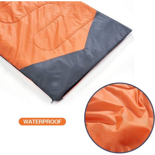  [아마존핫딜][아마존 핫딜] Oaskys oaskys Camping Sleeping Bag - 3 Season Warm & Cool Weather - Summer, Spring, Fall, Lightweight, Waterproof for Adults & Kids - Camping Gear Equipment, Traveling, and Outdoors