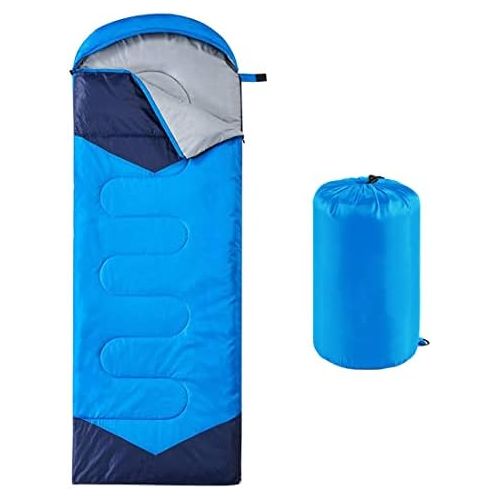  oaskys Camping Sleeping Bag - 3 Season Warm & Cool Weather - Summer, Spring, Fall, Lightweight, Waterproof for Adults & Kids - Camping Gear Equipment, Traveling, and Outdoors