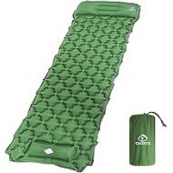 oaskys Camping Sleeping Pad Ultralight Backpacking Air Mattress with Inflatable Pillow & Compact Carrying Bag Sleeping Pads for Hiking Traveling & Camping Outdoor Activities