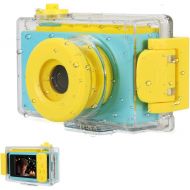 [아마존베스트]Oaxis myFirst Camera 2 Waterproof Kids Camera Mini 8MP 1080P HD Camcorder with Free 16GB MicroSD Card Included and MicroSD Support Slot Video Taking Function and Preset Frames (Blue)