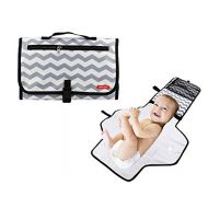 Obecome Portable Waterproof Baby Diaper Changing Pad Kit, Travel Home Change Mat Organizer Bag for Toddlers Infants and Newborns