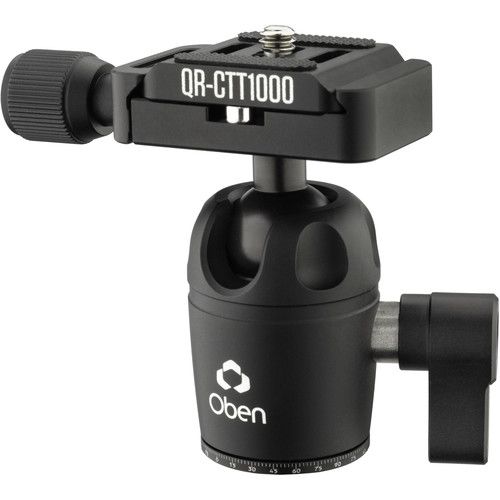  Oben MBH-11 Dual-Action Mini Ball Head with Arca-Style Quick Release Plate