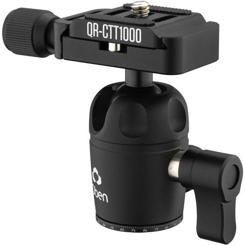  Oben MBH-11 Dual-Action Mini Ball Head with Arca-Style Quick Release Plate