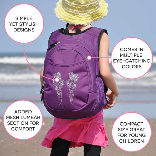  Obersee Pre-School Kids Sparkle Backpack with Insulated Cooler