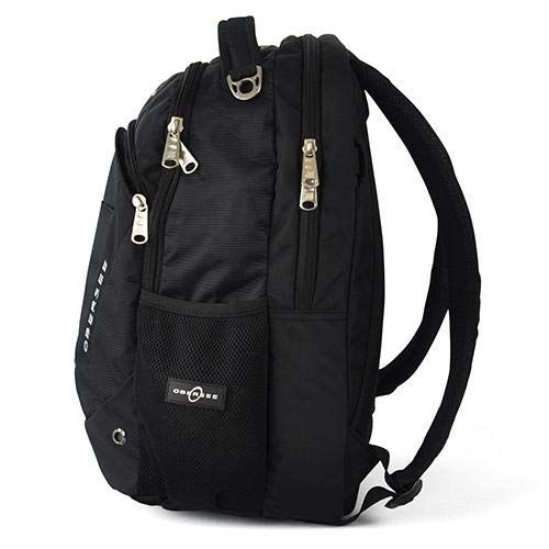  Obersee Oslo Diaper Bag Backpack, Black