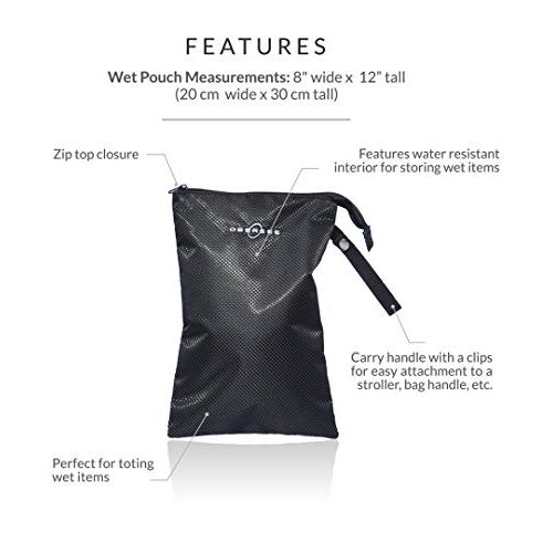  [아마존베스트]Obersee Oslo Diaper Bag Backpack with Detachable Cooler, Black/Pink