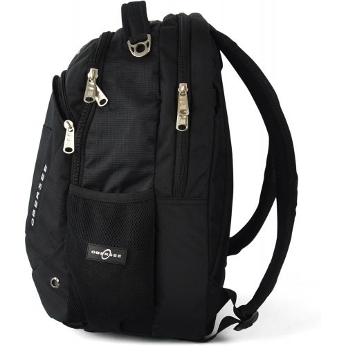  Obersee Oslo Diaper Bag Backpack, Black