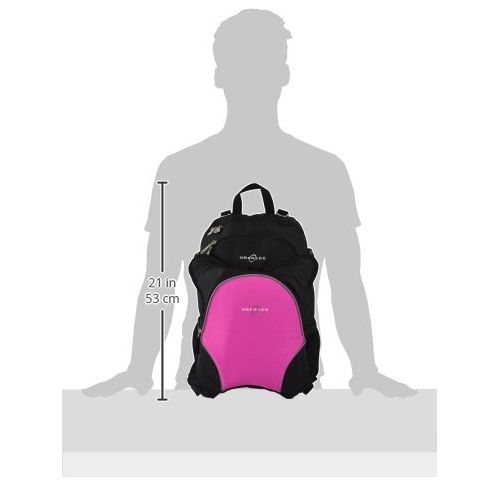  Rio Diaper Backpack with Baby Bottle Cooler and Changing Mat, Shoulder Baby Bag, Food Cooler, Clip to Stroller (Black/Pink) - OberseeObersee Rio Diaper Bag Backpack with Detachable