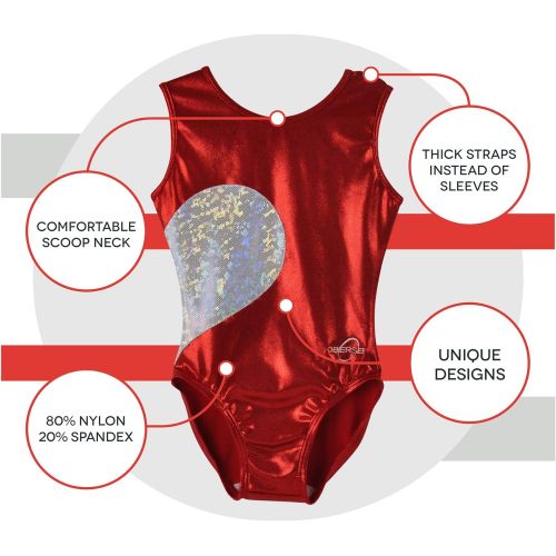  Obersee Girls Girls Gymnastics Leotard