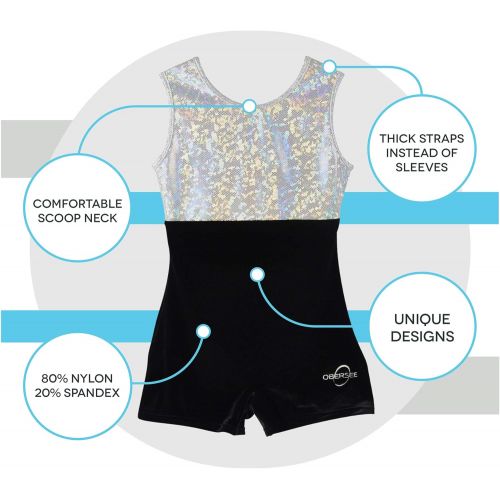  Obersee Girls Girls Gymnastics Leotard