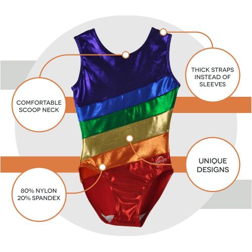  Obersee Girls Girls Gymnastics Leotard