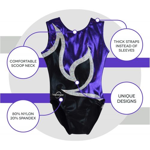  Obersee Girls Girls Gymnastics Leotard