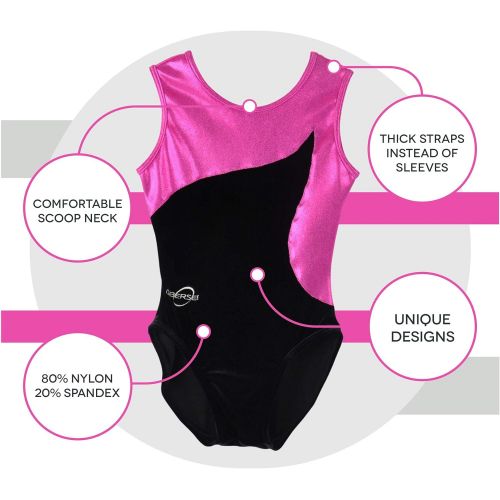  Obersee Girls Girls Gymnastics Leotard