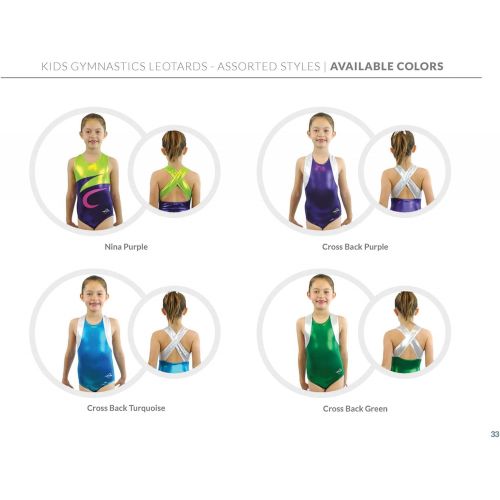  Obersee Girls Girls Gymnastics Leotard