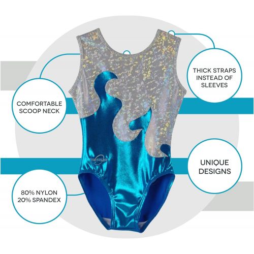  Obersee Girls Girls Gymnastics Leotard