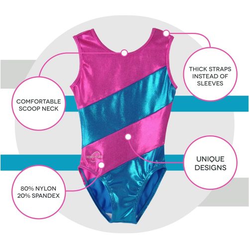  Obersee Girls Girls Gymnastics Leotard