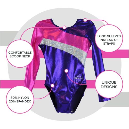  Obersee Girls Girls Gymnastics Leotard