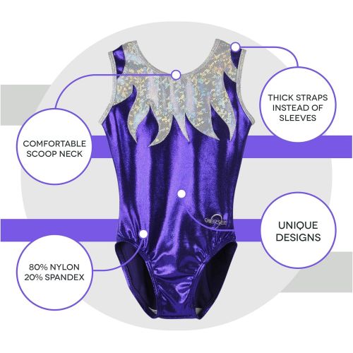  Obersee Girls Girls Gymnastics Leotard