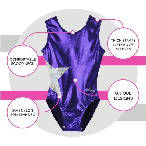  Obersee Girls Girls Gymnastics Leotard