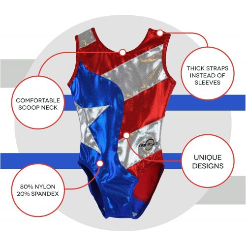  Obersee Girls Girls Gymnastics Leotard