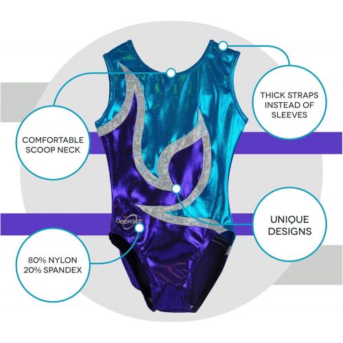  Obersee Girls Girls Gymnastics Leotard