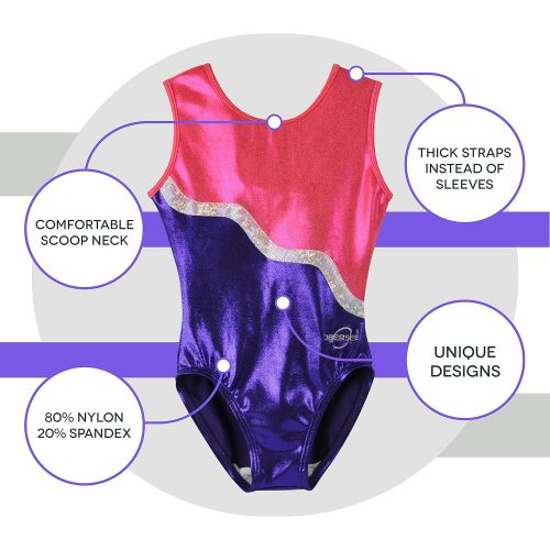  Obersee Girls Girls Gymnastics Leotard