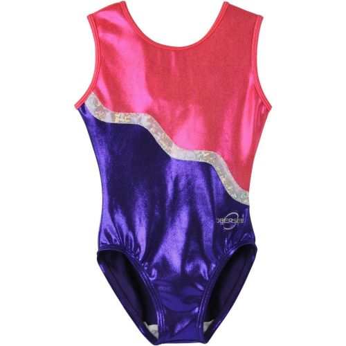  Obersee Womens and Girls Gymnastics Biketard - Purple, Pink, or Black Velvet