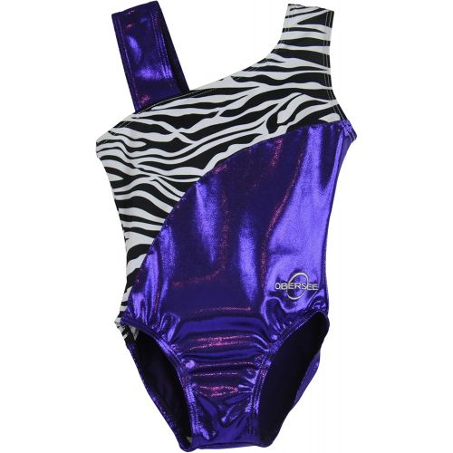  Obersee Womens and Girls Gymnastics Biketard - Purple, Pink, or Black Velvet