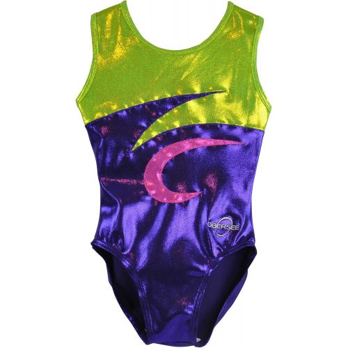  Obersee Womens and Girls Gymnastics Biketard - Purple, Pink, or Black Velvet