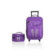 Kids Luggage Set, Large Rolling Piece and Travel Toiletry Case (Space) - Obersee